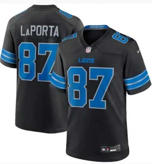 Men & Women & Youth Detroit Lions #87 Sam Laporta Limited Black 2024 Vapor Stitched Jersey->detroit lions->NFL Jersey